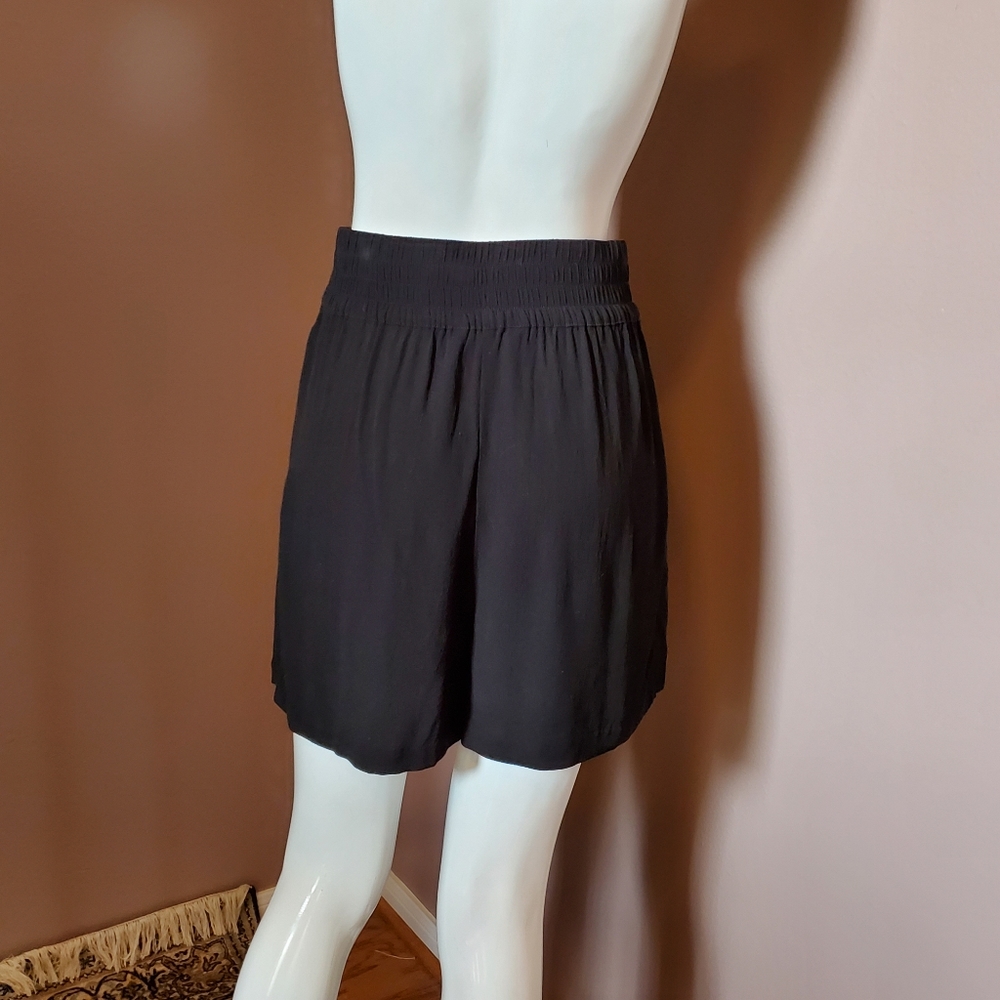 Zara Basic Collection Black Crepe Pull On Skort S… - image 2